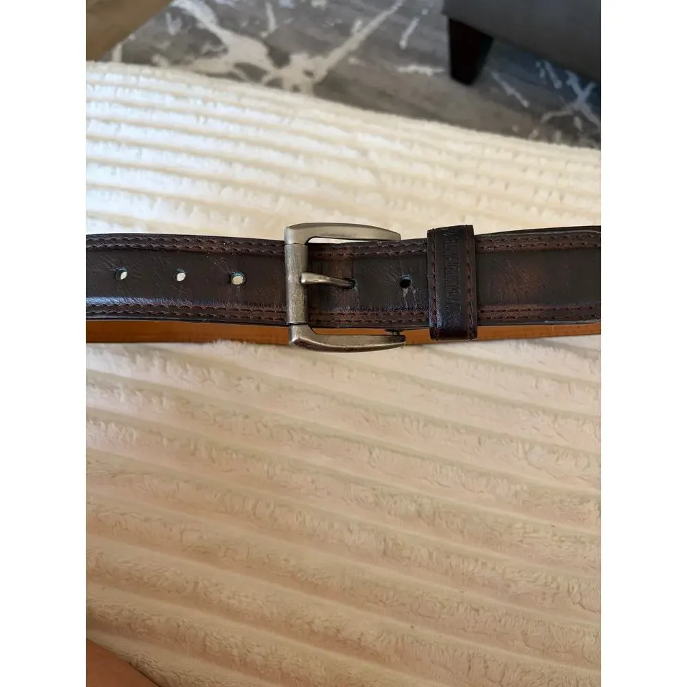 Wolverine Men's Brown Leather Belt Size 32 (30